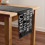 Hanukkah I'm Just Here For The Latkes Jewish  Short Table Runner<br><div class="desc">Hanukkah I'm Just Here For The Latkes Jewish Holiday</div>