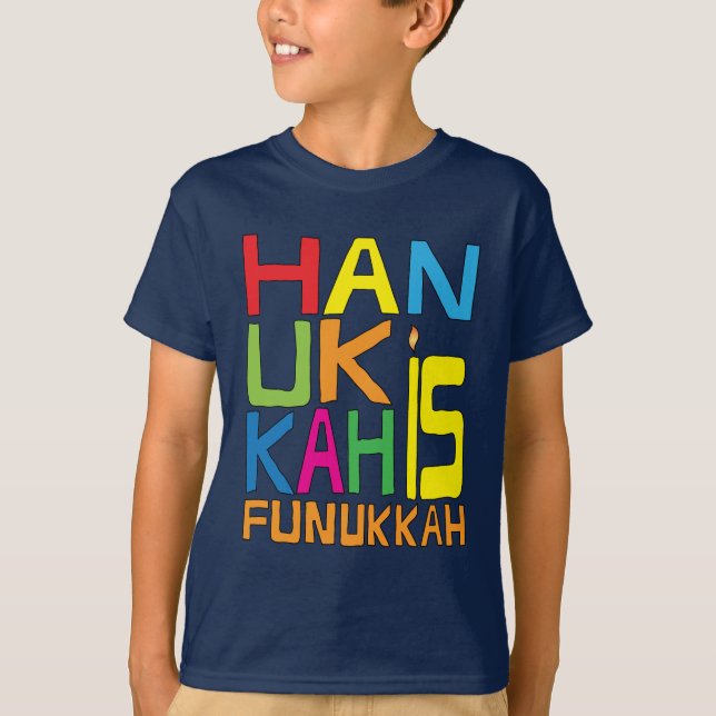 Hanukkah is Funukkah Shirt/Dark Colour Shirt (Front)