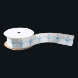 Hanukkah Jewish Holiday Hanukkiah Gold Decoration Satin Ribbon<br><div class="desc">Happy Hanukkah Party Jewish Holiday Festival of Lights. Winter Holiday Chanukkah Decoration with gold traditional Chanuka decorative symbols - Gold Hanukkiah menorah, candlestick with candles, wooden dreidels (spinning top), doughnuts (sweet doughnuts), star of David and glowing lights doodle Vintage gold pattern, cartoon style. Hanukkah Festival of lights Event Decoration. Jerusalem,...</div>