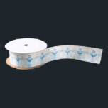 Hanukkah Jewish Holiday Hanukkiah Gold Decoration Satin Ribbon<br><div class="desc">Happy Hanukkah Party Jewish Holiday Festival of Lights. Winter Holiday Chanukkah Decoration with gold traditional Chanuka decorative symbols - Gold Hanukkiah menorah, candlestick with candles, wooden dreidels (spinning top), doughnuts (sweet doughnuts), star of David and glowing lights doodle Vintage gold pattern, cartoon style. Hanukkah Festival of lights Event Decoration. Jerusalem,...</div>