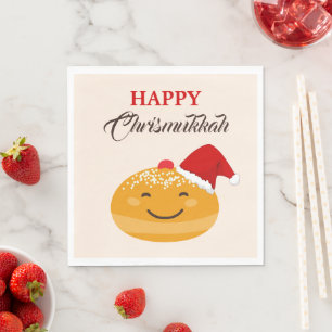 Hanukkah Jewish Holiday - Happy Chrismukkah Napkin