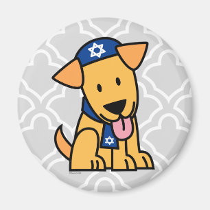 Hanukkah Jewish Labrador Retriever Puppy Dog Magnet