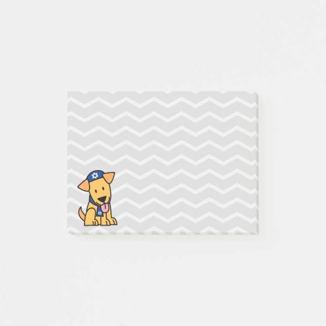 Hanukkah Jewish Labrador Retriever Puppy Dog Post-it Notes (Front)