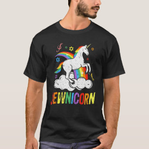 Hanukkah Jewnicorn Jewish Unicorn Chanukah Girls T-Shirt