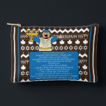 Hanukkah Judah Maccabee Dreidel Accessory Pouch<br><div class="desc">Hanukkah with Judah Maccabee, Dreidel Game Pouch. All design elements can be edited. Change editable text using your favourite font style, colour, and size. Fill your pouch with dreidels, and playing treats. Game on!!! Happy Hanukkah! Bag Type: Print Cut Sew Small Accessory Pouch Our pouches come in two sizes and...</div>