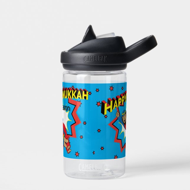 Hanukkah Judah Maccabee Water Bottle (Left)