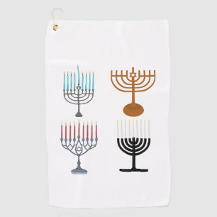 Hanukkah Judaism Jew Religion Golf Towel