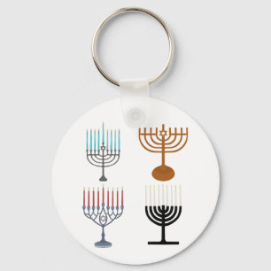 Hanukkah Judaism Jew Religion Keychain