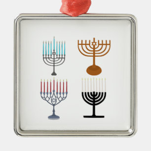 Hanukkah Judaism Jew Religion Metal Ornament