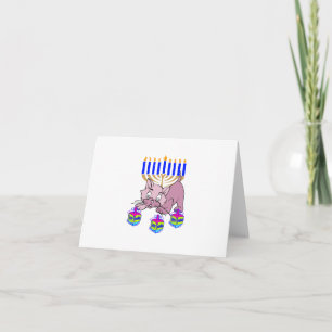 Hanukkah Kitty Holiday Card