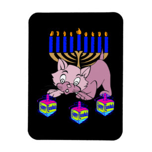 Hanukkah Kitty Magnet