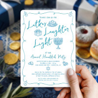 Hanukkah Latke Laughter Light Whimsical Fun Doodle