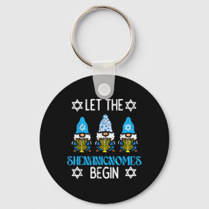 Hanukkah Let Shenanignome Begin Chanukah Gnome Men Keychain