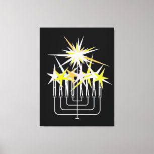 Hanukkah Lights Canvas Print