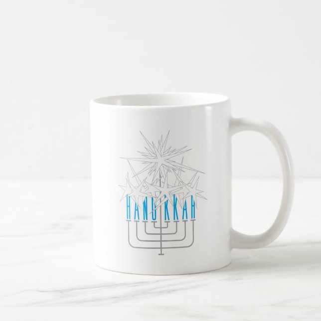 HANUKKAH LIGHTS COFFEE MUG (Right)