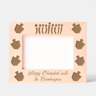 Hanukkah Lights Etched Frames