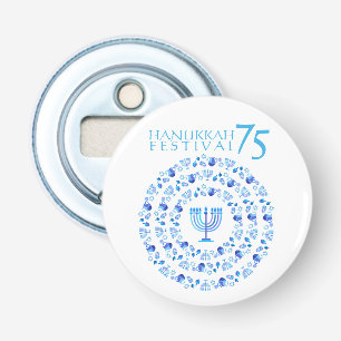 Hanukkah Lights Festival Anniversary 75th Bottle Opener