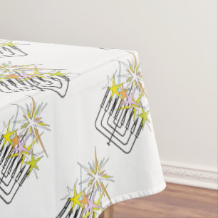 HANUKKAH LIGHTS TABLECLOTH