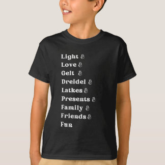 Hanukkah List t-shirt