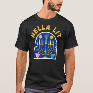 HANUKKAH LIT MENORAH T-Shirt