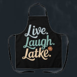 Hanukkah Live Laugh Latke Funny Holiday Family Apron<br><div class="desc">Hanukkah Live Laugh Latke Funny Holiday Family</div>
