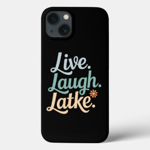 Hanukkah Live Laugh Latke Funny Holiday Family iPhone 13 Case