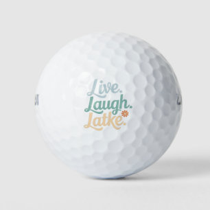 Hanukkah Live Laugh Latke Funny Holiday Family Golf Balls