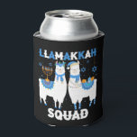 Hanukkah Llama Christmas Happy Llamakah Squad Cute Can Cooler<br><div class="desc">Funny llama alpaca Menorah gifts for women and men,  teens,  kids,  girls,  boys who love Hannukah,  Channukah Jewish Holidays,  Happy Llamakah,  Jewish llama Christmas stockings. Ideal gift for Christmas,  St. Nick,  New Year,  birthday gift and other holidays.</div>