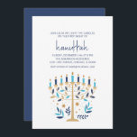 Hanukkah Love & Light Floral Menorah Holiday Party Invitation<br><div class="desc">Hanukkah Love & Light Floral Menorah Holiday Party Invitation. Personalize the custom text above. You can find additional coordinating items in our "Floral Hanukkah Menorah and Dreidel" collection.</div>