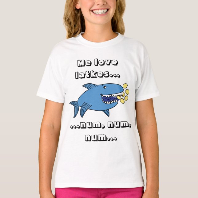 Hanukkah Me Love Latkes/Dark Colour Shirt (Front)