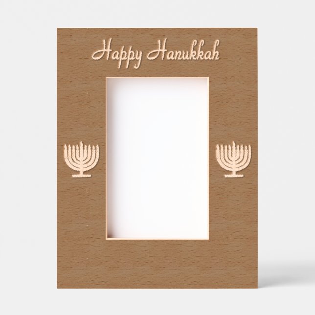 Hanukkah Menorah 4Sarah Laser Etched Frames (Front)