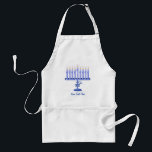 Hanukkah Menorah (customizable) Standard Apron<br><div class="desc">You can personalize this beautiful Chanukah gift with a name or your own text!</div>