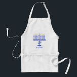 Hanukkah Menorah (customizable) Standard Apron<br><div class="desc">You can personalize this beautiful Chanukah gift with a name or your own text!</div>