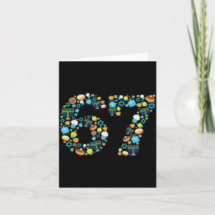 Hanukkah Menorah Dreidel 67 Festive Chanukah Six S Card