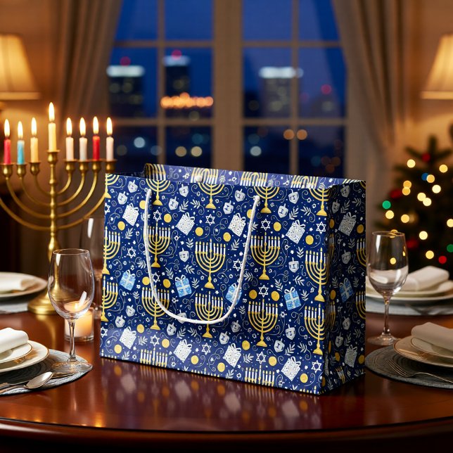 Hanukkah Menorah Gift Bag (Creator Uploaded)