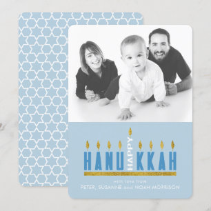 Hanukkah   Menorah Happy Hanoukka 1 Carte photo