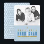 Hanukkah | Menorah Happy Hanukkah 1 Photo Card<br><div class="desc">Send Hanukkah greetings to family and friends with this modern customizable design. The artwork features the words 'Happy Hanukkah' designed to resemble a menorah with candles shining brightly - each letter represents one of the candles and the word 'Happy' becomes the centre candle. Personalize it by adding your own greeting...</div>