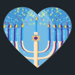 hanukkah menorah heart sticker<br><div class="desc">"hanukkah menorah ", "happy hanukkah", menorah, "star of david" , "chanukah jewish", Hanukkah, "jewish holidays"chanukah,  hannukah, chanukkah




channuka, channukah,  chanukkah, hannuka, hebrew, jew, ,  , judaism, menora, judaica, </div>