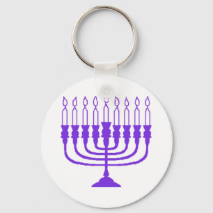 Hanukkah Menorah Keychain
