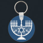 Hanukkah Menorah Keychain<br><div class="desc">Menorah</div>