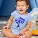 Hanukkah Menorah Light of My Life Baby Bodysuit<br><div class="desc">This cute holiday shirt depicts a menorah and can be customized with any name or title to show your affection!</div>