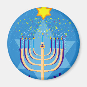 hanukkah menorah magnet