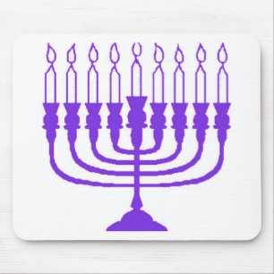 Hanukkah Menorah Mouse Pad