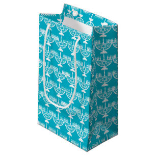 Hanukkah Menorah Small Gift Bag