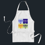 Hanukkah Menorah Standard Apron<br><div class="desc">Hanukkah candles</div>
