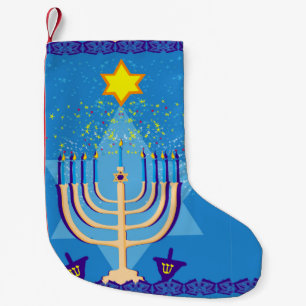 hanukkah menorah stocking