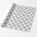 Hanukkah Menorah Wrapping Paper<br><div class="desc">Make sure every gift you give has a layer of love by creating custom wrapping paper. Available in four types of premium paper and different five sizes,  our wrapping paper has all of your gift wrapping needs covered - because the presentation matters just as much as the present!</div>
