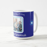 HANUKKAH message PHOTO CARD Coffee Mug<br><div class="desc">Add your photo and customize your Holiday Season message.
I love painting and design! I hope you enjoy my artwork.</div>