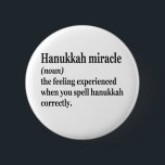 Hanukkah Miracle Funny Chanukah Jewish Definition  2 Inch Round Button<br><div class="desc">Hanukkah, jewish, jew, chanukah, dreidel, gift, birthday, groovy, christmas, menorah</div>