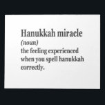 Hanukkah Miracle Funny Chanukah Jewish Definition Notepad<br><div class="desc">Hanukkah, jewish, jew, chanukah, dreidel, gift, birthday, groovy, christmas, menorah</div>
